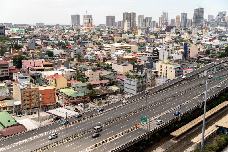 Metro Manila city landscape from Makati , Makati, Philippines, Mar 16,2019 royalty free stock images Metro Manila city landscape from Makati , Makati, Philippines, Mar 16,2019 royalty free stock images