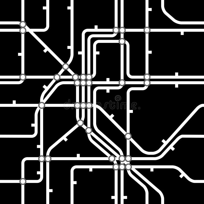 Metro map vector illustration