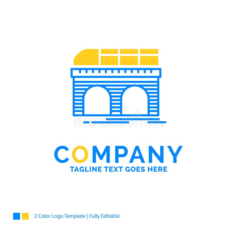 Metro, railroad, railway, train, transport Blue Yellow Business royalty free illustration