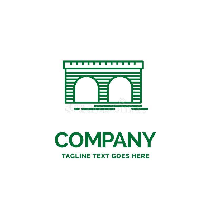 Metro, railroad, railway, train, transport Flat Business Logo te vector illustration