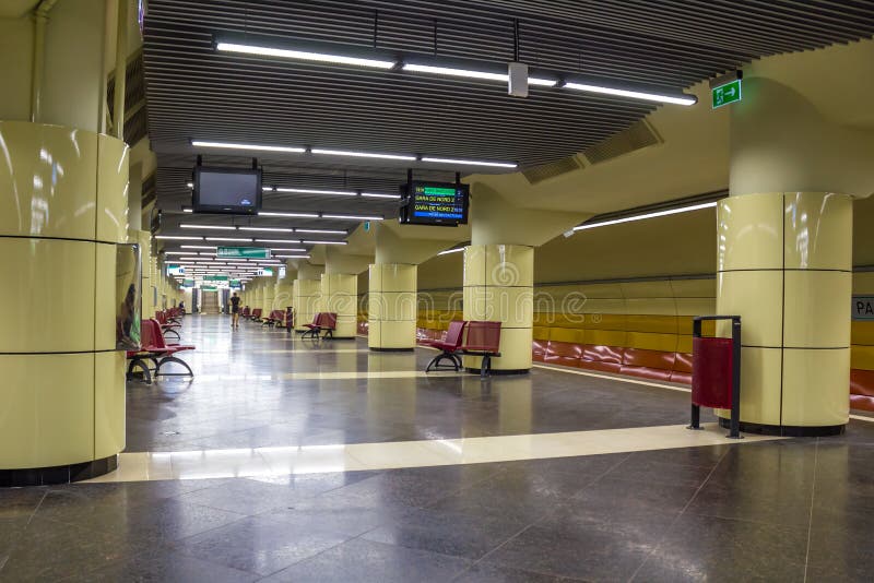 Metro station stock photo