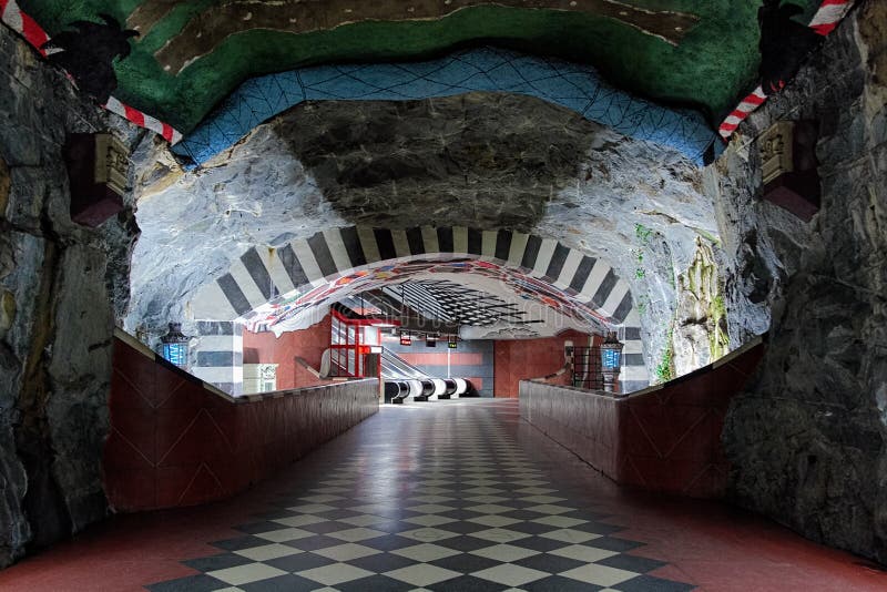 Metro station Kungstradgarden in Stockholm royalty free stock photography Metro station Kungstradgarden in Stockholm royalty free stock photography