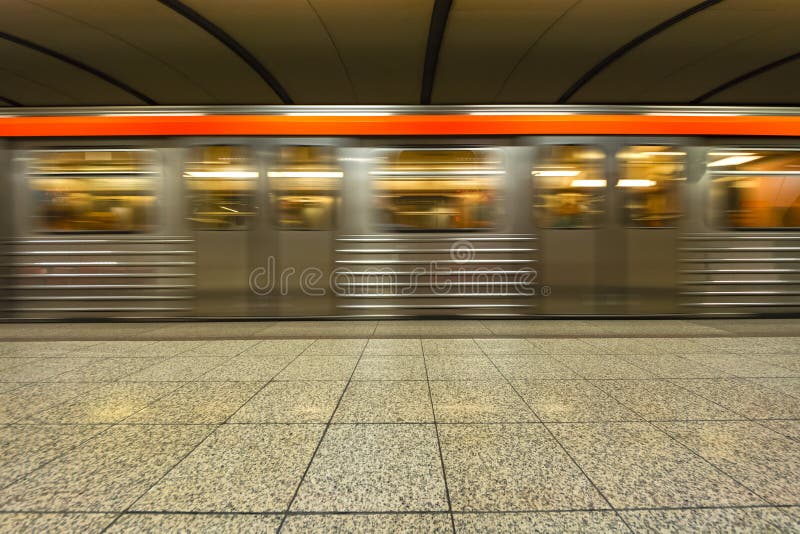 Metro Station, subway at Athens - Greece royalty free stock photo
