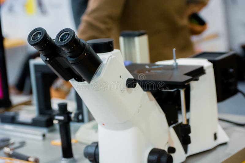 Metrological Research. the Microscope is Industrial. Eye Microscope
