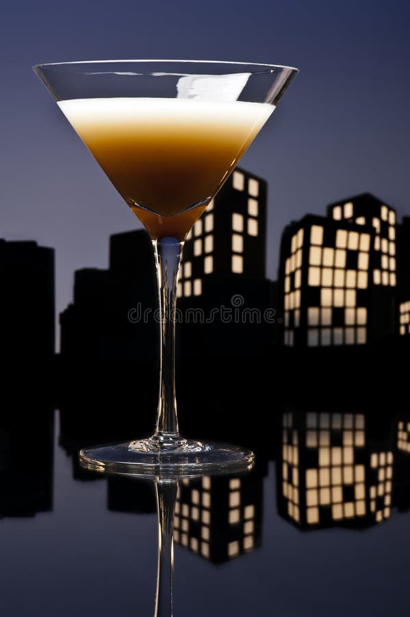 Metropolis Coffee Martini Cocktail Stock Image Image of cream