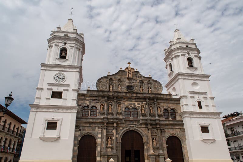 Metropolitan Cathedral in the old town of Panama City royalty free stock photos Metropolitan Cathedral in the old town of Panama City royalty free stock photos