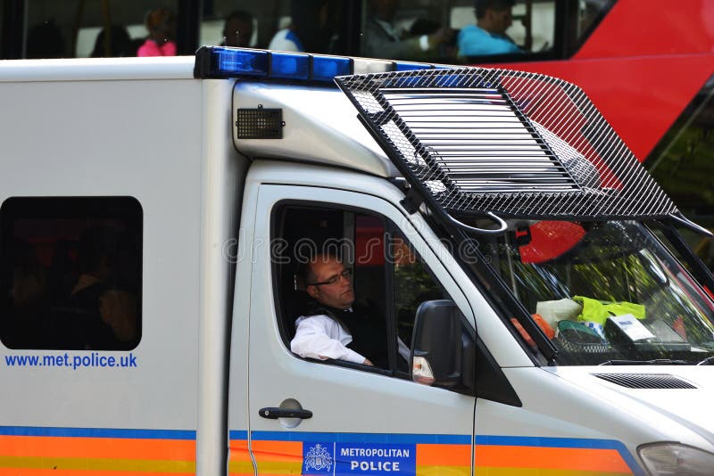 Metropolitan Police Van royalty free stock photo Metropolitan Police Van royalty free stock photo