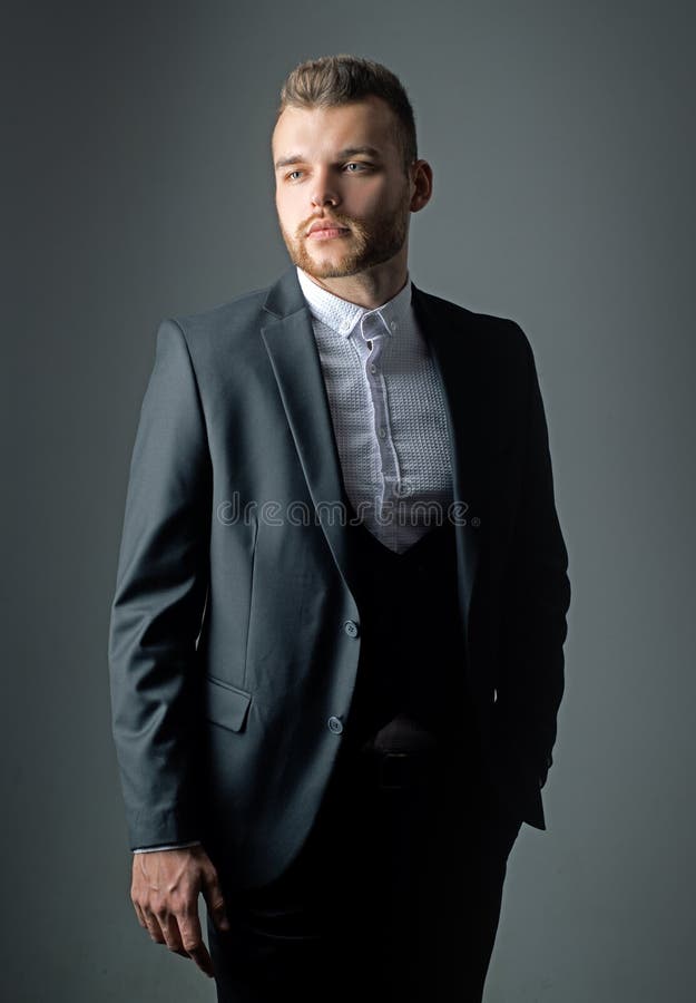 Metrosexual. Elegant man in suit. Modern man suit fashion. Man in classic suit shirt. Business confident. Portrait of royalty free stock photos Metrosexual. Elegant man in suit. Modern man suit fashion. Man in classic suit shirt. Business confident. Portrait of royalty free stock photos