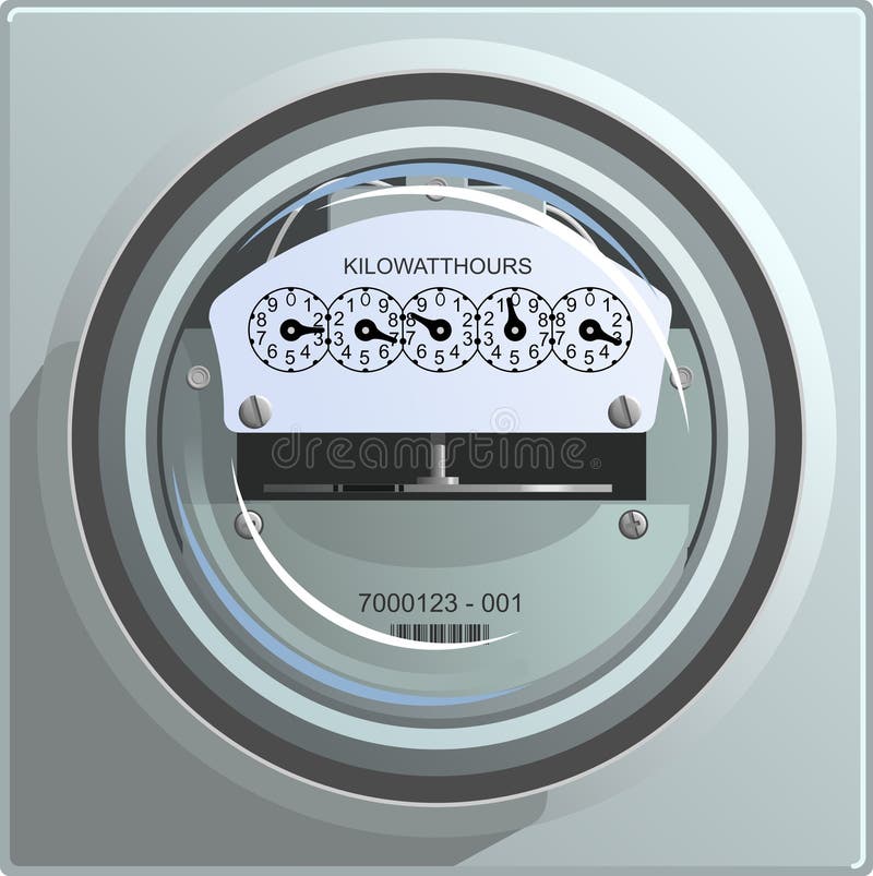 metry elektrycznego moc ilustracja wektor metry elektrycznego moc ilustracja wektor