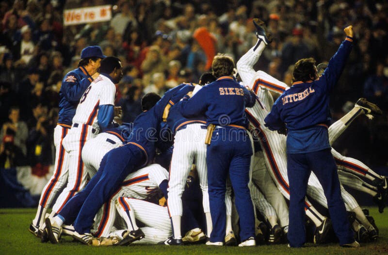 Mets win 1986 World Series editorial stock image. Image of boston