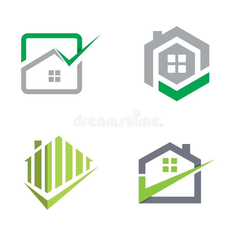 Metta del vettore della raccolta di logo del bene immobile royalty illustrazione gratis Metta del vettore della raccolta di logo del bene immobile royalty illustrazione gratis