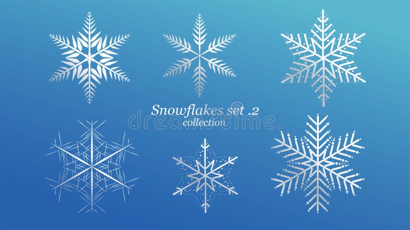 Metta di progettazione di Natale dei fiocchi di neve di vettore con colore di lusso del ghiaccio blu su fondo blu Elemento di cri