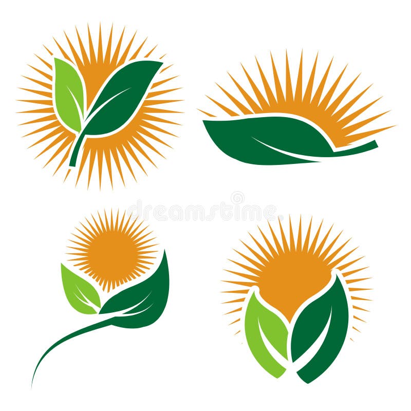 Metta il logos dell'ecologia dell'icona verde dell'elemento della natura della foglia su fondo bianco illustrator illustrazione di stock Metta il logos dell'ecologia dell'icona verde dell'elemento della natura della foglia su fondo bianco illustrator illustrazione di stock