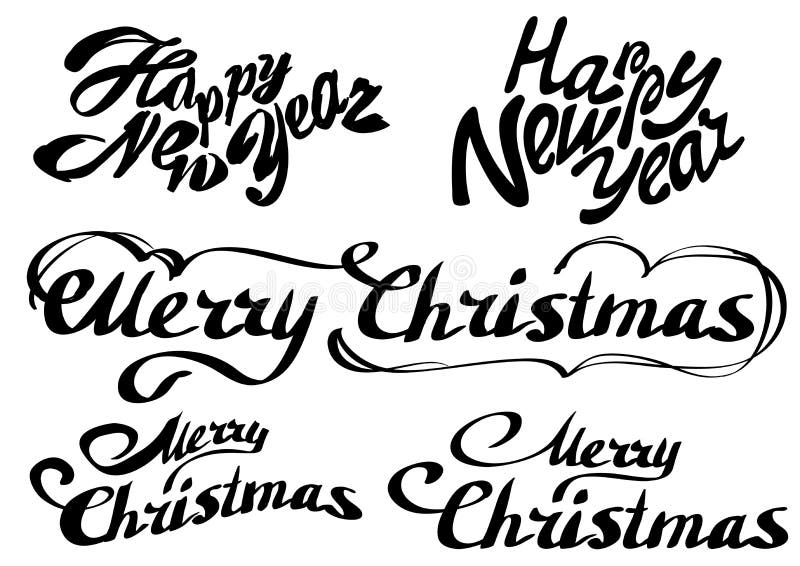 Metta il testo del buon anno Buon Natale illustrazione vettoriale Metta il testo del buon anno Buon Natale illustrazione vettoriale