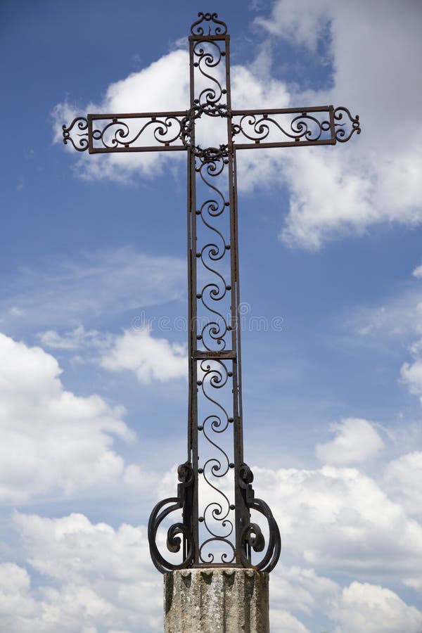 Mettalic Cross and sky