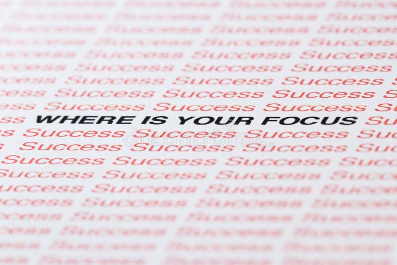 Mettendo A Fuoco Sui Pensieri Positivi Fotografia Stock Immagine Di Fuoco Inchiostro