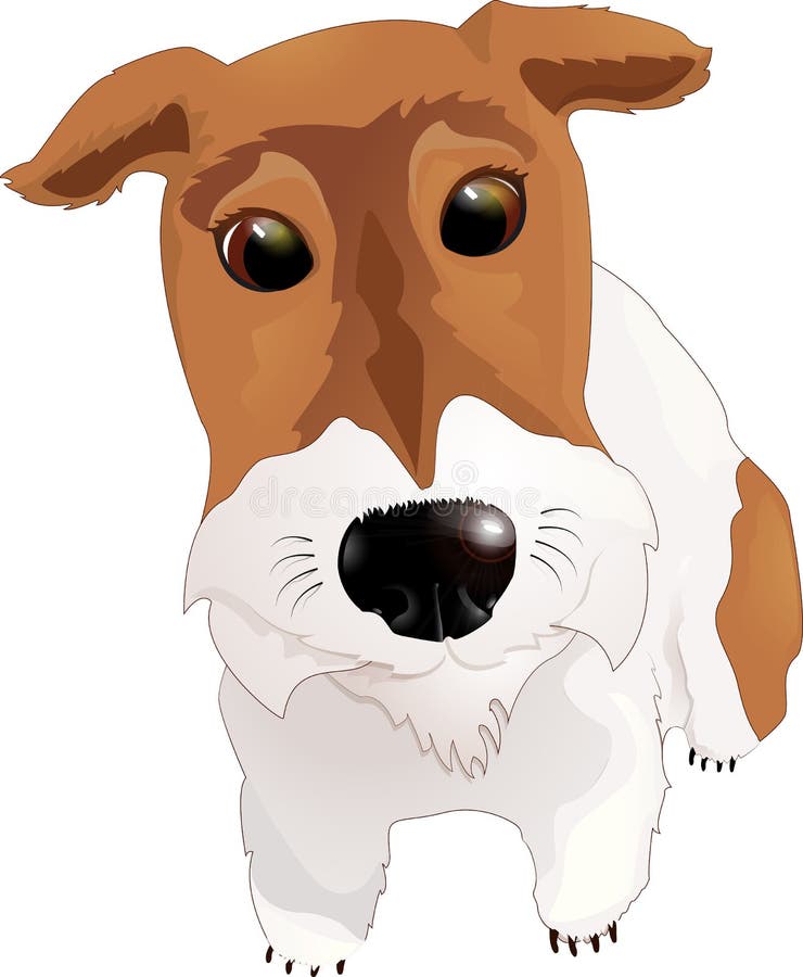 Meu cão do terrier de raposa ilustração do vetor Meu cão do terrier de raposa ilustração do vetor