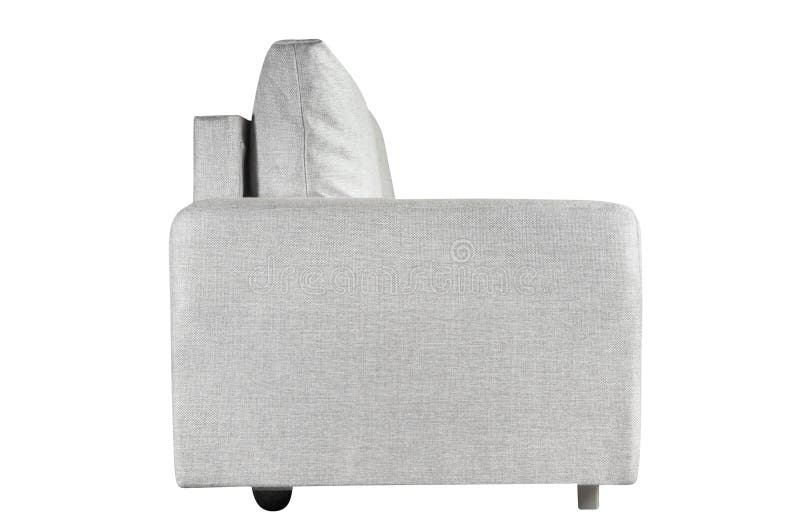 Meubles Blancs De Sofa D'isolement Sur Le Fond Blanc Image stock