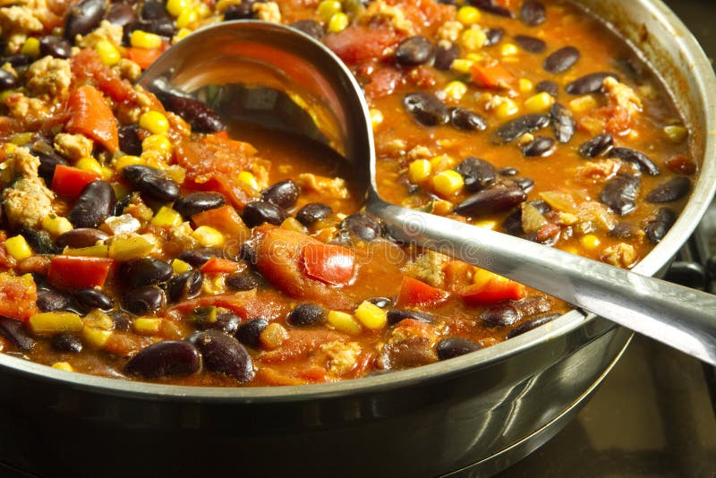 Mexican chili con carne, tasty and spicy. Mexican chili con carne, tasty and spicy