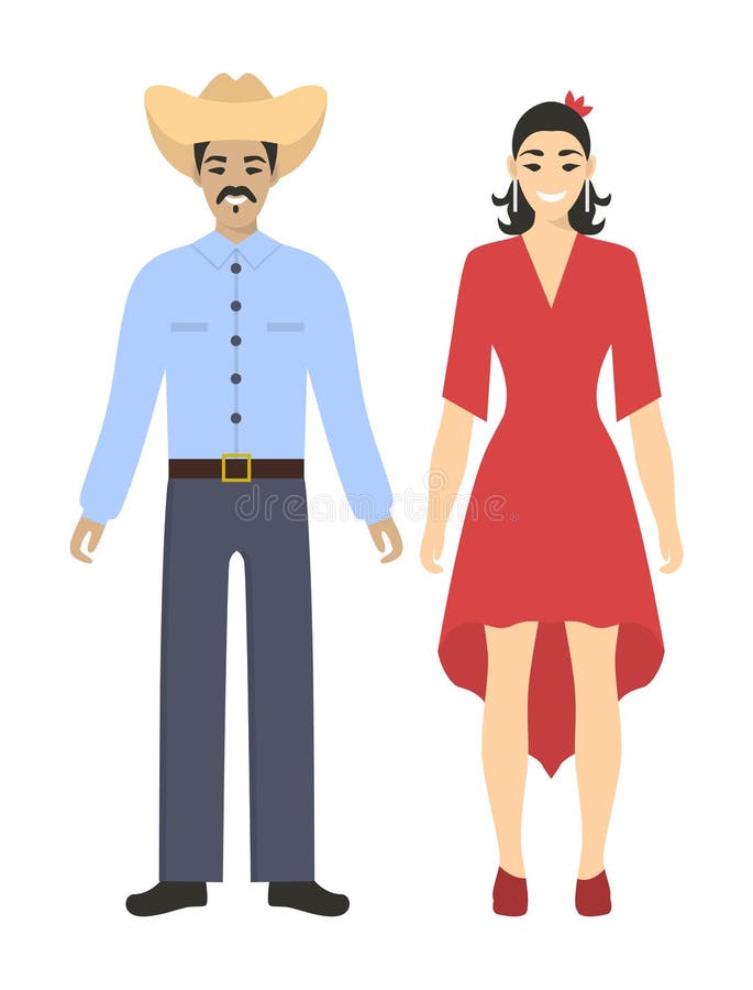 Mexicaans Paar stock illustratie Mexicaans Paar stock illustratie