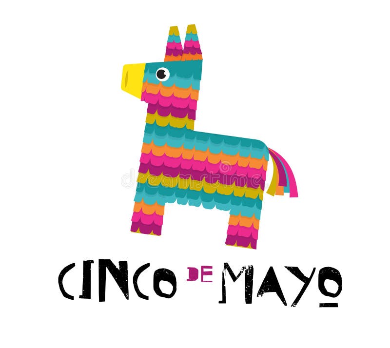 Mexicaans van de Fiestabanner en affiche ontwerp met ezelspinata, bloemen, decoratie stock illustratie Mexicaans van de Fiestabanner en affiche ontwerp met ezelspinata, bloemen, decoratie stock illustratie
