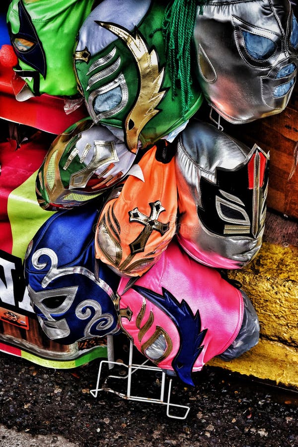 Mexicaanse het Worstelen Maskers royalty-vrije stock fotografie Mexicaanse het Worstelen Maskers royalty-vrije stock fotografie