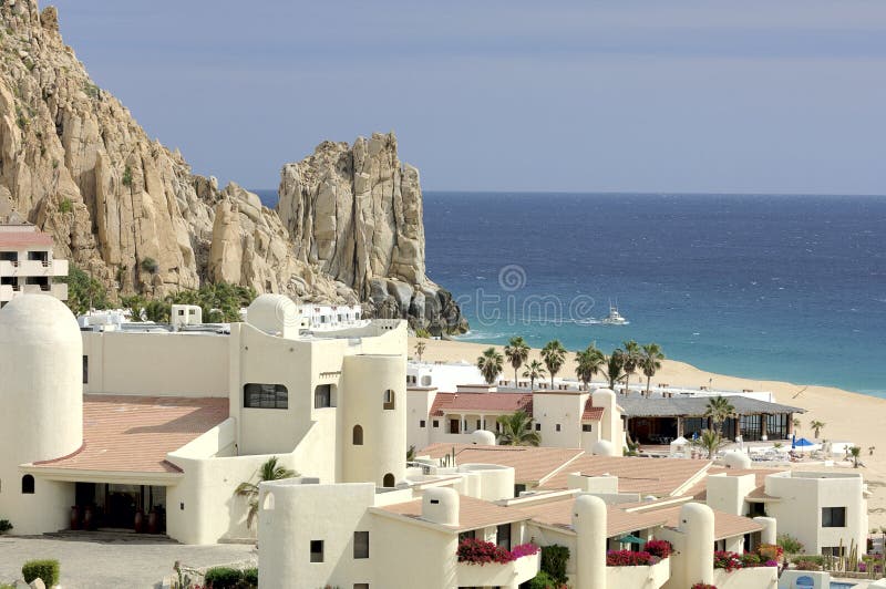 Mexicaanse Toevlucht in Cabo San Lucas, Mexico royalty-vrije stock foto's Mexicaanse Toevlucht in Cabo San Lucas, Mexico royalty-vrije stock foto's