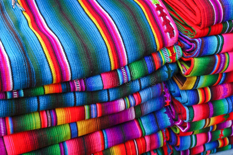 Colorful Mexican blankets stock image. Image of colorful 1743213