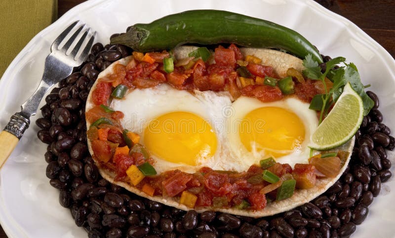 Mexican Breakfast. stock photo. Image of jalapeno, poached - 38876078