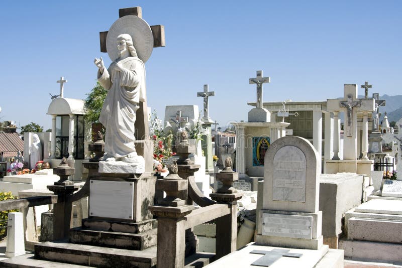Mexican cemetary. stock photo. Image of headstones, burial 5260190