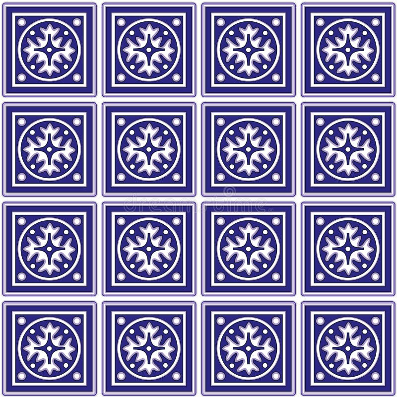 Mexican Ceramic Tiles Background Stock Vector - Illustration of glaze