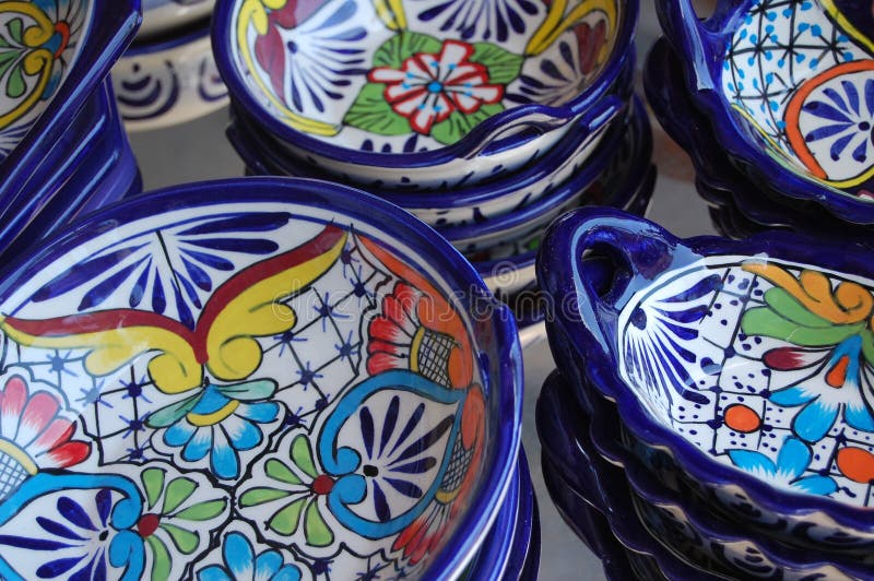 Mexican ceramics stock photo. Image of mexico, puebla 6522132