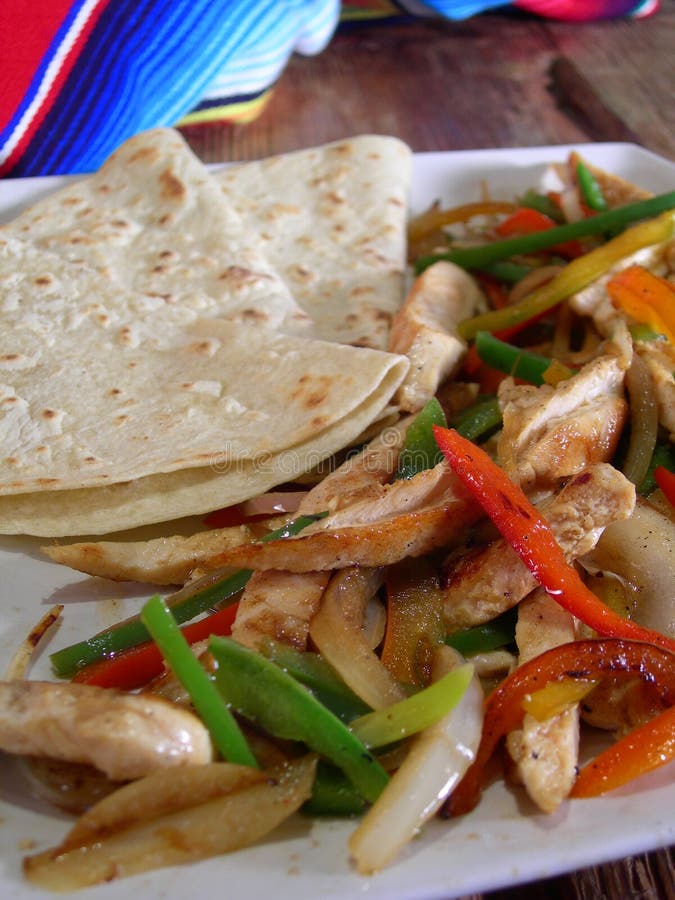 Mexican chicken fajitas