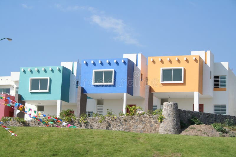 Mexican condos stock photo. Image of estate, family, prospects 3678164