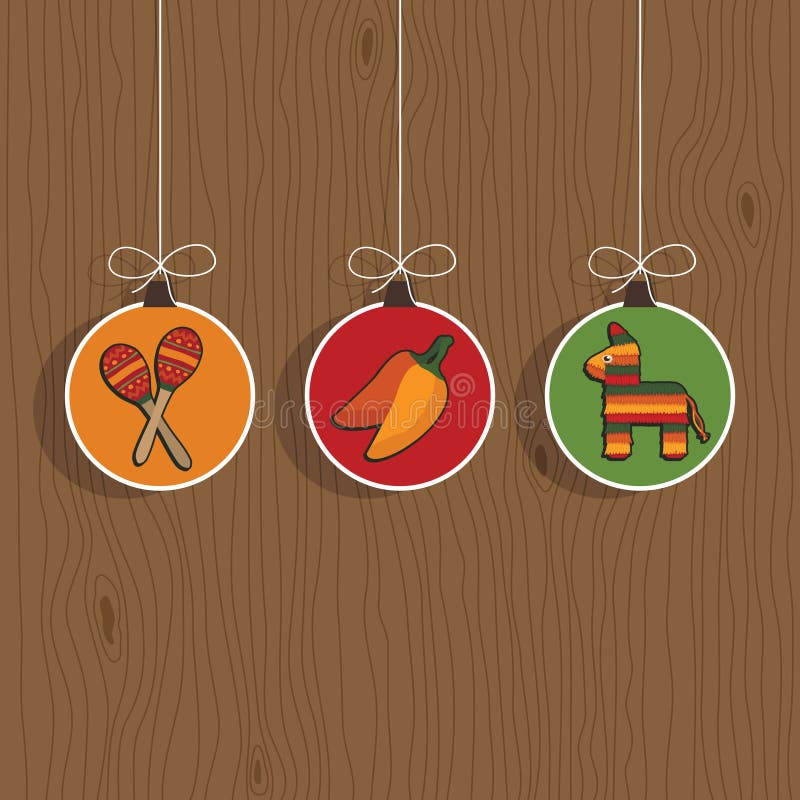 Mexican decorations stock vector. Illustration of celebration 21917027