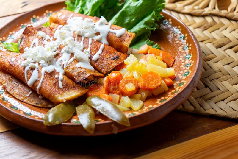Mexican Enchiladas Style `Queretanas` Stock Photo Image of delicious