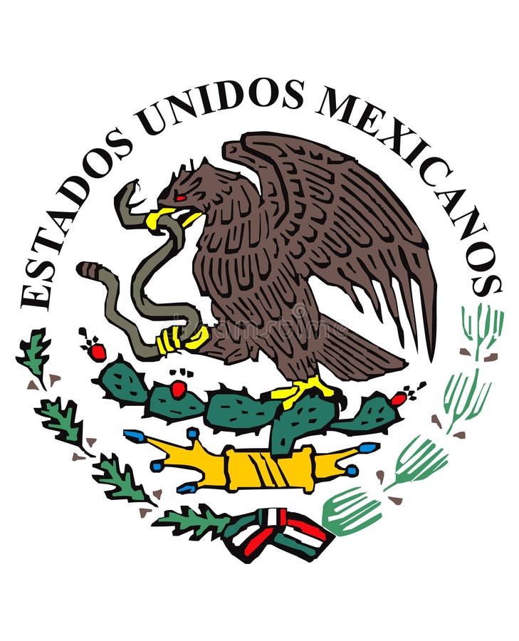 Download Mexican flag icon stock vector. Image of mexico, snake ...