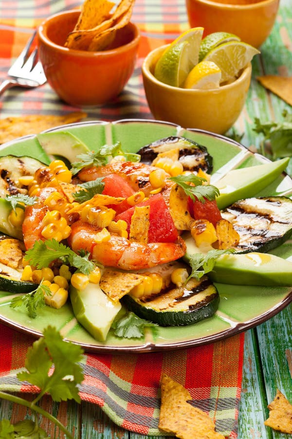 Mexican Grilled Shrimp Salad