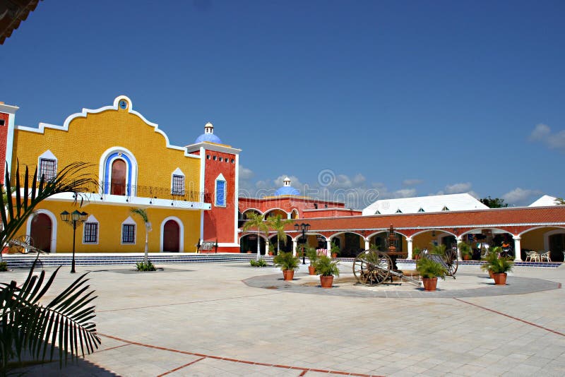 Colorfull Hacienda near Tulum. Colorfull Hacienda near Tulum