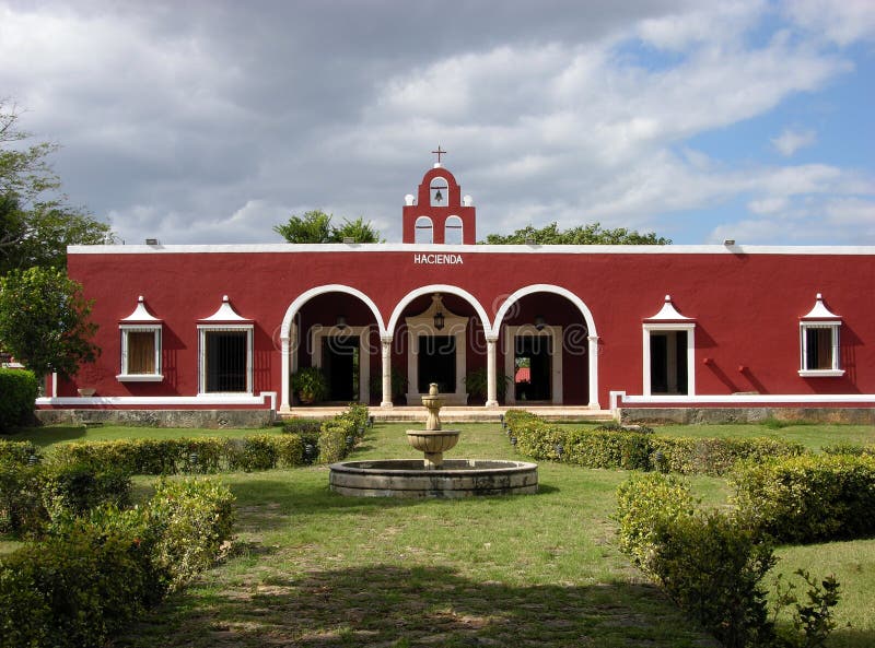 The view of characteristic XIX century hacienda in Mexico. The view of characteristic XIX century hacienda in Mexico.