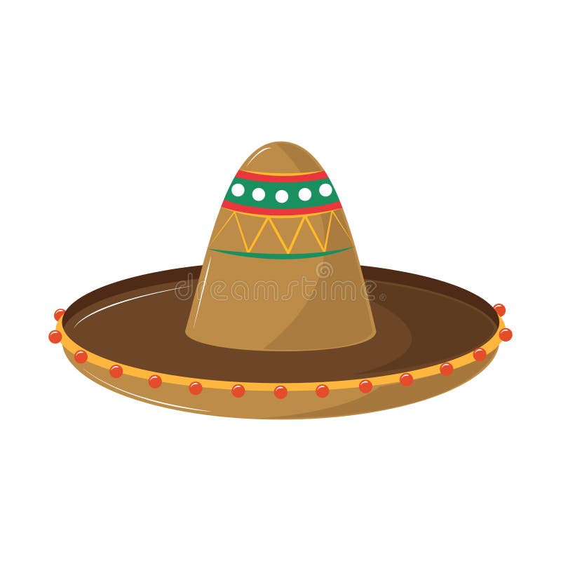 Mexican hat icon stock vector. Illustration of head - 244938888