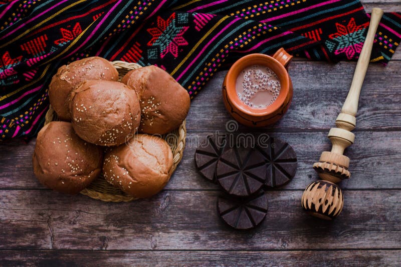 Mexican Hot Chocolate Oaxaca Bread Mexico Stock Photos - Free &  Royalty-Free Stock Photos from Dreamstime