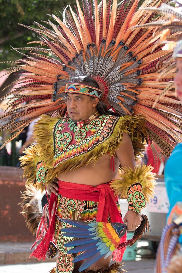 Mexican Indigenous Dancer in San Miguel De Allende Editorial ...