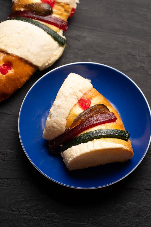 Mexican King Cake Also Called Rosca Stock Image Image of kings