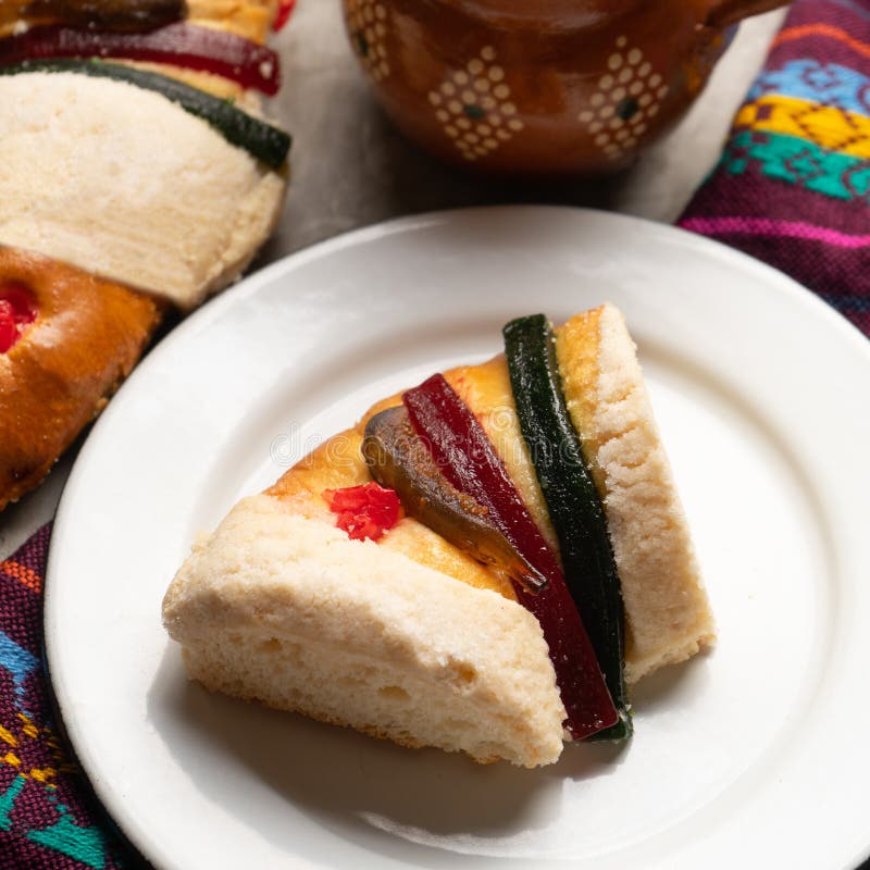 Mexican King Cake Also Called Rosca Stock Image Image of holiday