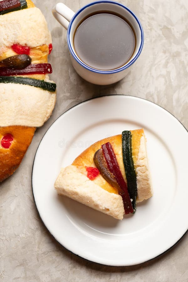 Mexican King Cake Also Called Rosca Stock Image Image of decoration