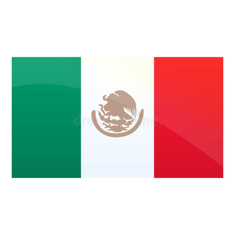 Mexican National Flag Icon, Cartoon Style Stock Vector - Illustration of  cartoon, icon: 176364061
