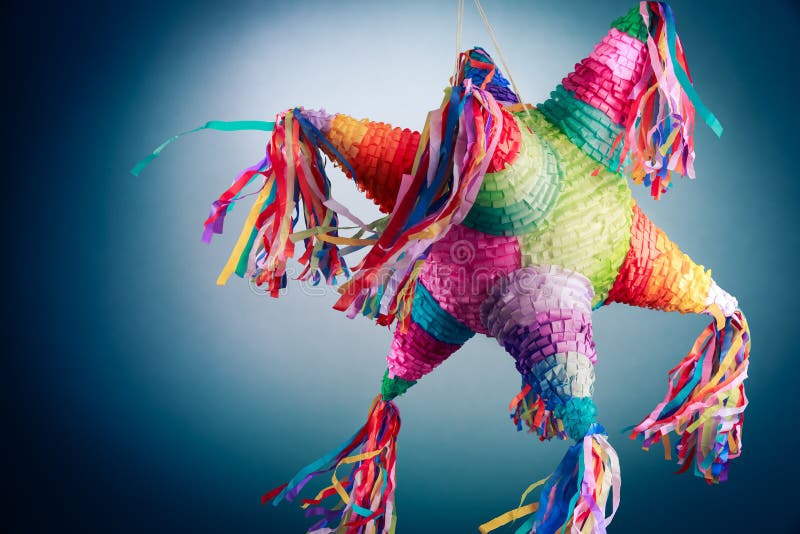Colorful mexican pinata used in birthdays. Colorful mexican pinata used in birthdays