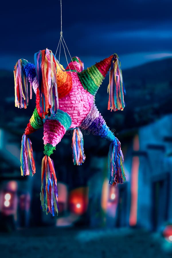 Colorful mexican pinata used in birthdays. Colorful mexican pinata used in birthdays