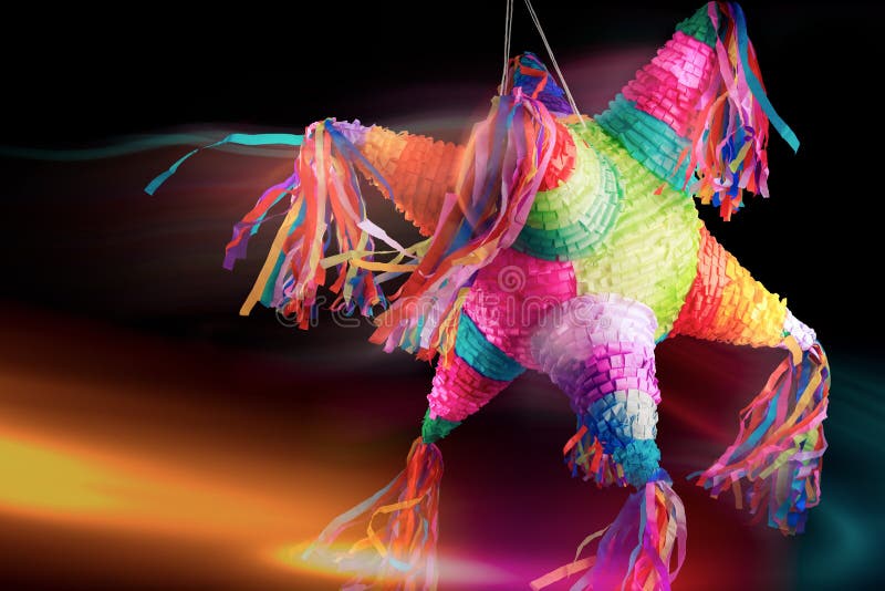 Colorful mexican pinata used in birthdays. Colorful mexican pinata used in birthdays